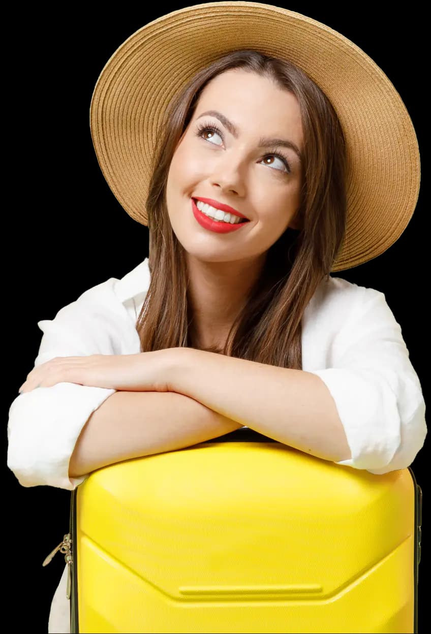 Travelling woman